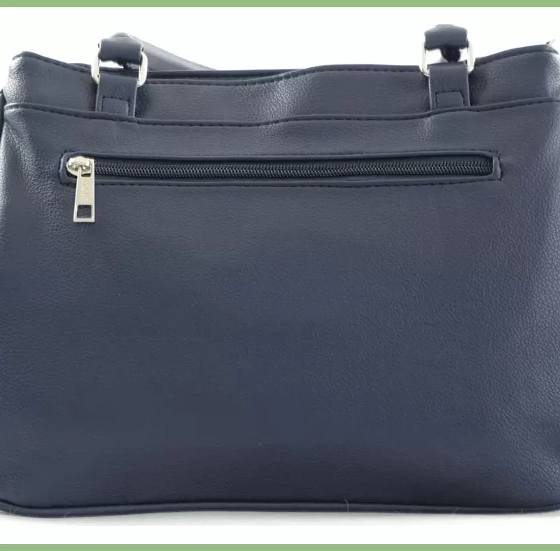 Duplarekeszes női kézitáska, műbőr, kék taskaplaza-hu 3