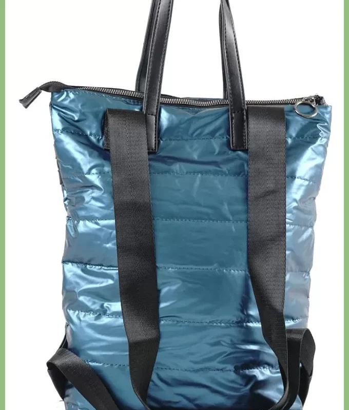 Női hátitáska (kézitáskaként is hordható), vízhatlan, kék taskaplaza-hu 3