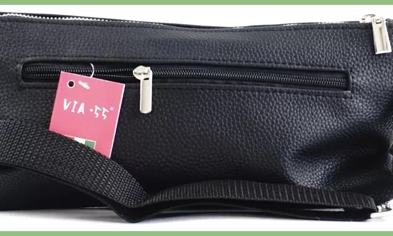 VIA55 női keresztpántos táska széles fazonban, rostbőr, sárga taskaplaza-hu 3