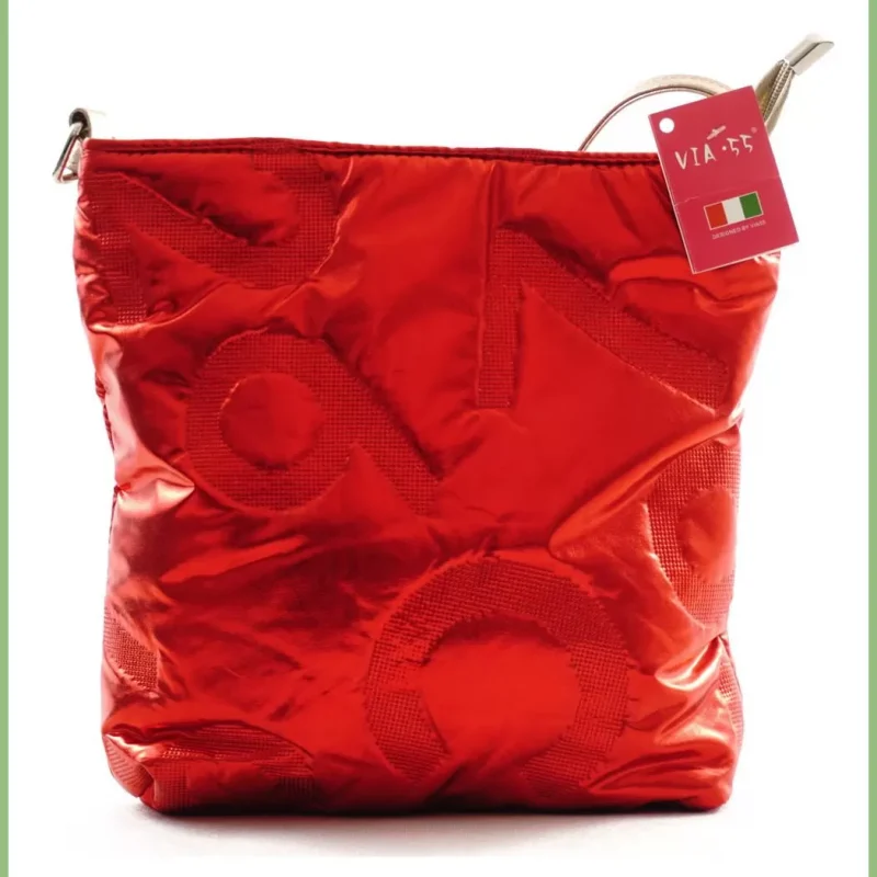 VIA55 női keresztpántos táska vízhatlan anyagból, piros taskaplaza-hu 3
