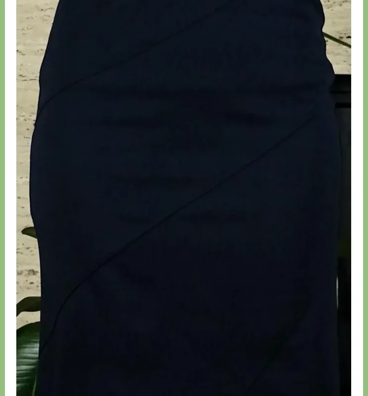 Női elegáns szoknya, sötétkék taskaplaza-hu 1