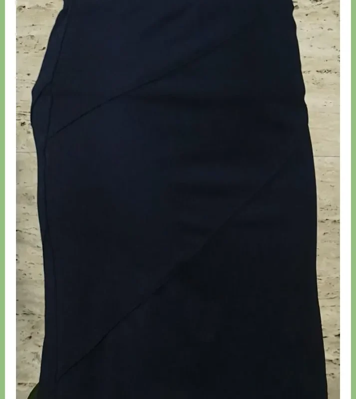 Női elegáns szoknya, sötétkék taskaplaza-hu 2